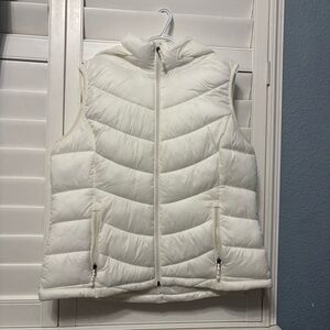 Charter Club White Puffer Vest